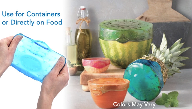 Picture 3 of Reusable, Super-Stretchy Food & Container Covers	