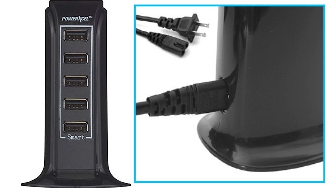 Picture 2 of DENTED/Dinged: 5 Extra USB Ports with Rapid Charge(Dented Packaging)        