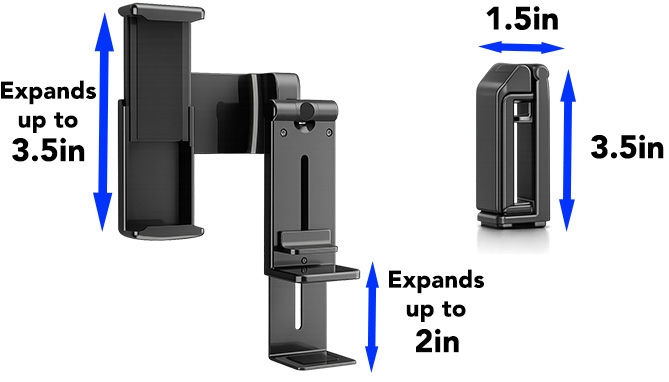 Picture 2 of Universal Phone Holder With Travel Clip