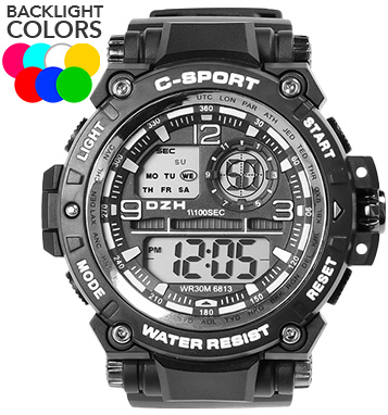 Mens Digital Sports Watch