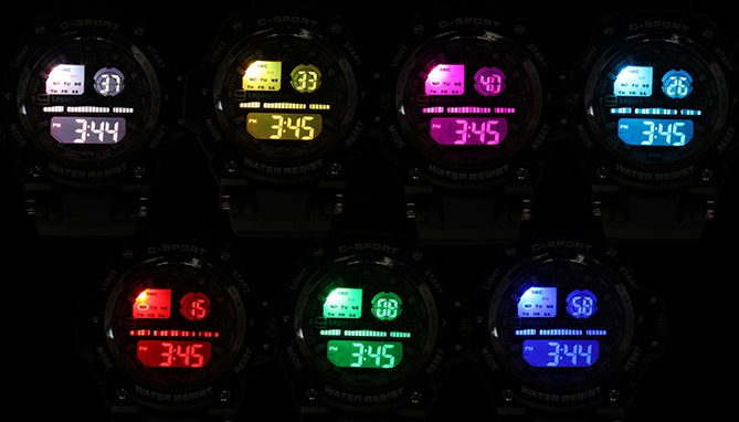 Picture 2 of Mens Digital Sports Watch