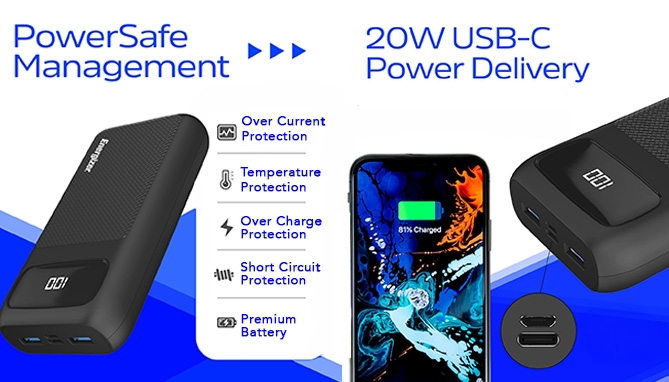 Picture 2 of Fast Charging 20,000mAh Power Bank By Energizer