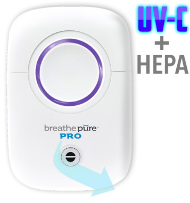Picture 1 of DENTED/Dinged: Breathe Pure Pro Portable Plug-In Air Purifier (Dented Packaging) 
