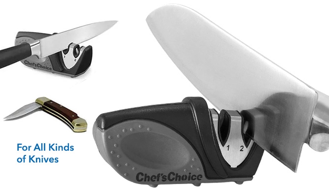 Picture 3 of DD-Chef's Choice Mini 2-Stage Knife Sharpener (Dented Packaging) 