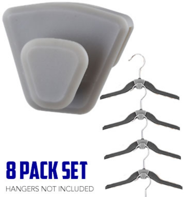 Picture 1 of Space-Saving Hanger Hooks: Set of 8