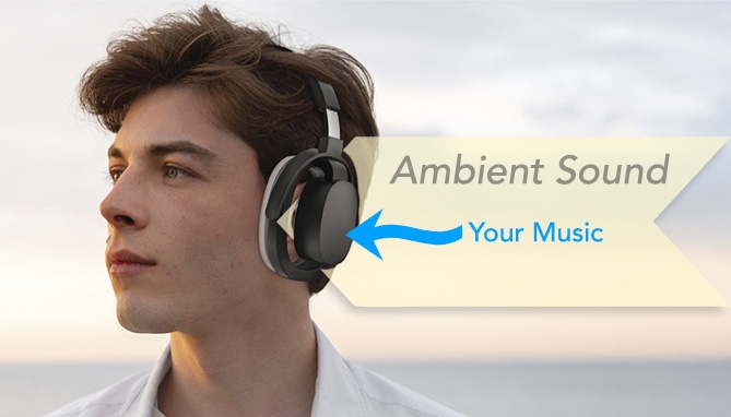 Picture 4 of Elevate Air Open-Ear Wireless Headphones for Ambient Sound Passthrough