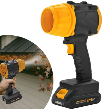 The Airvolt Handheld Rechargeable Blower with Light