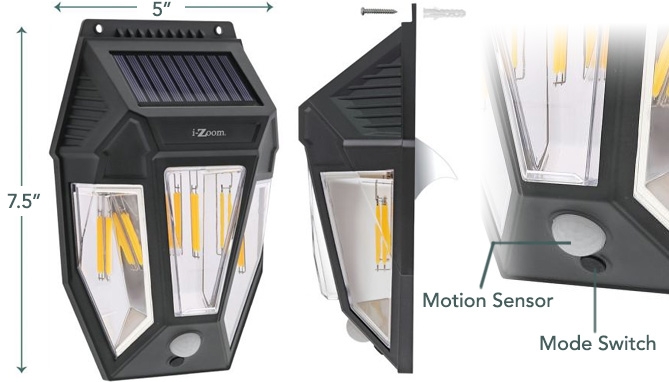Picture 2 of 1800 Lumen Bright Shield Solar Light: Motion and Light Sensored