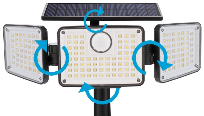 Picture 4 of Flex-Fold 500 Lumen Solar Stake Light: Motion and Light Activated 
