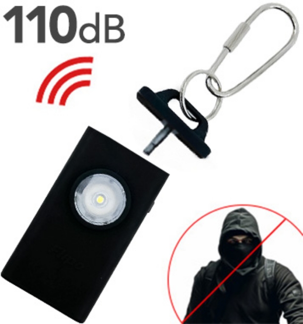 Picture 1 of 110 dB Personal Safety Alarm Keychain for Self-Defense