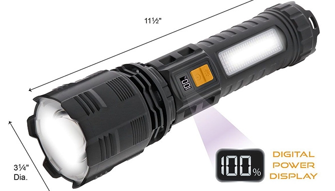 Picture 2 of Rechargeable Jumbo Multi Beam Flashlight and Power Bank