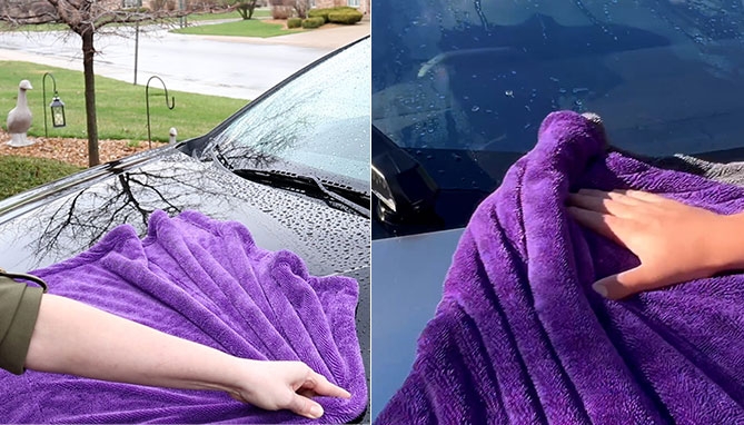 Picture 6 of 1200 GSM Microfiber Drying Towel: Absorbs 1 Gallon of Water