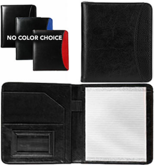 Picture 1 of Professional 10x8 Junior Legal Padfolio: Faux-Leather Organizer with 9x6 Notepad