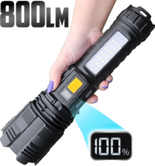 Picture 1 of Rechargeable Jumbo Multi Beam Flashlight and Power Bank