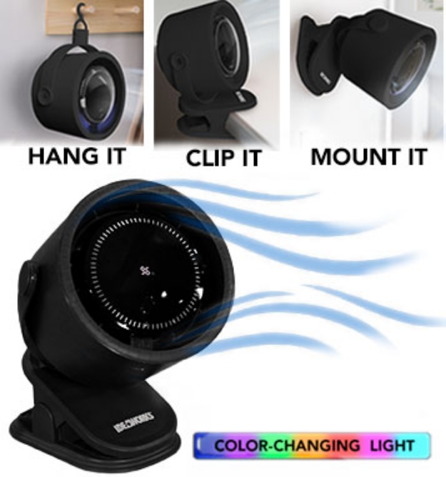 Picture 1 of Digital Fan with Backlight: Cordless & USB Rechargeable