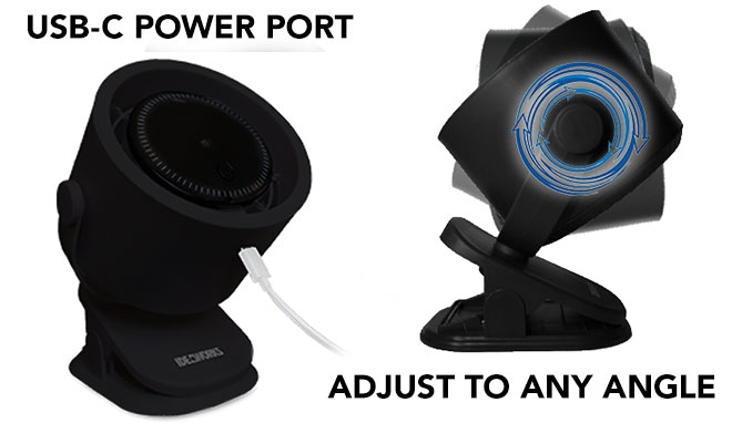 Picture 3 of Digital Fan with Backlight: Cordless & USB Rechargeable