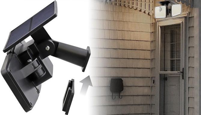 Picture 5 of DENTED/Dinged:Flex-Fold 500 Lumen Solar Stake Light: Motion and Light Activated (Dented Packaging)