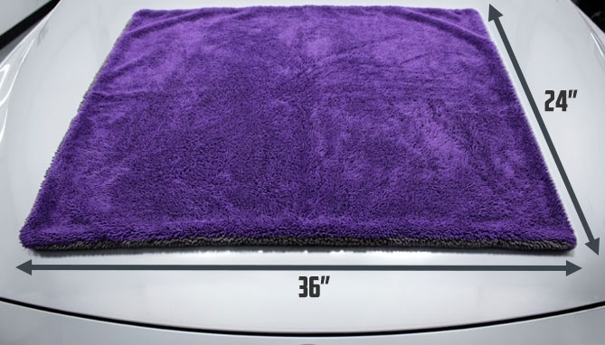 Picture 2 of 1200 GSM Microfiber Drying Towel - Absorbs 1 Gallon of Water