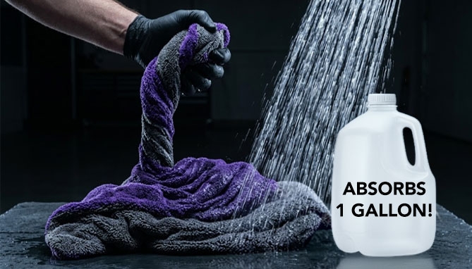 Picture 4 of 1200 GSM Microfiber Drying Towel - Absorbs 1 Gallon of Water