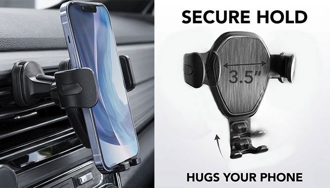 Picture 2 of EasyCharge Wireless Charging Vent Phone Mount