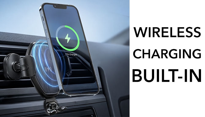 Picture 4 of EasyCharge Wireless Charging Vent Phone Mount