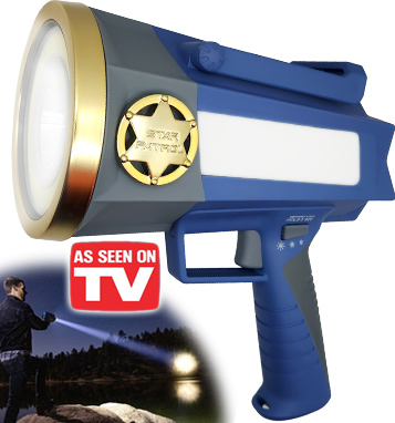 Star Patrol Mega-Bright Rechargeable Spotlight