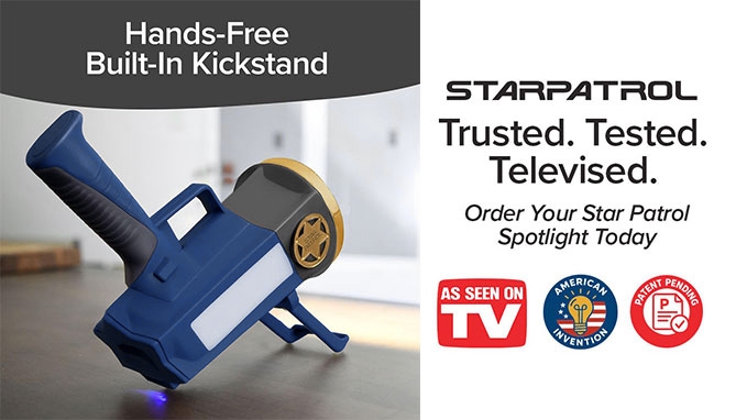 Picture 3 of Star Patrol Mega-Bright Rechargeable Spotlight