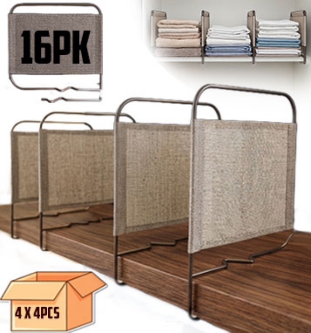 Picture 1 of Whitmor Shelf Dividers - Case of 16 Dividers