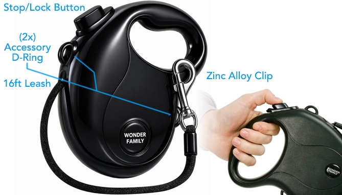 Picture 2 of Retractable Dog Leash Mobile Kit for Med-Large Dogs
