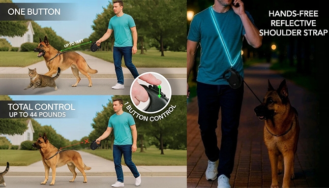 Picture 3 of Retractable Dog Leash Mobile Kit for Med-Large Dogs
