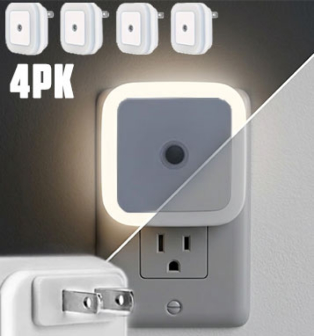 Picture 1 of Dusk Till Dawn LED Night Light — 4-Pack