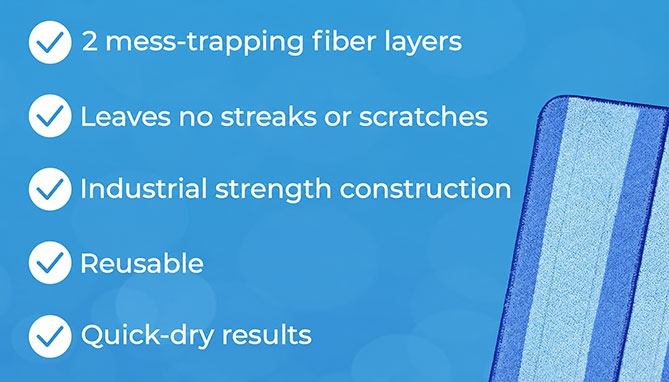 Picture 2 of 3pk Microfiber Mop Pads