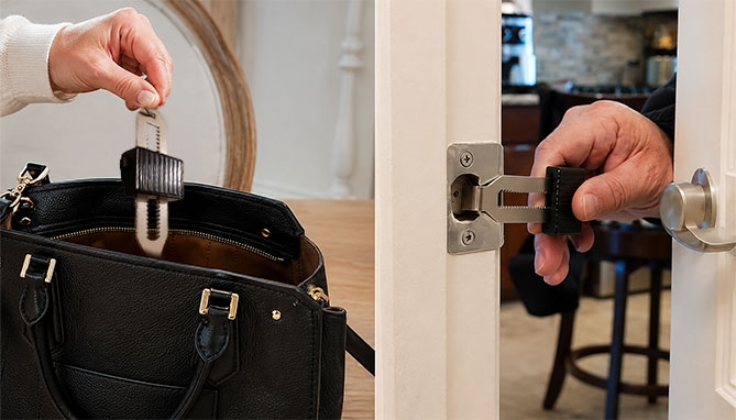Picture 4 of Quick Jam Portable Door Lock – Travel Security Door Blocker