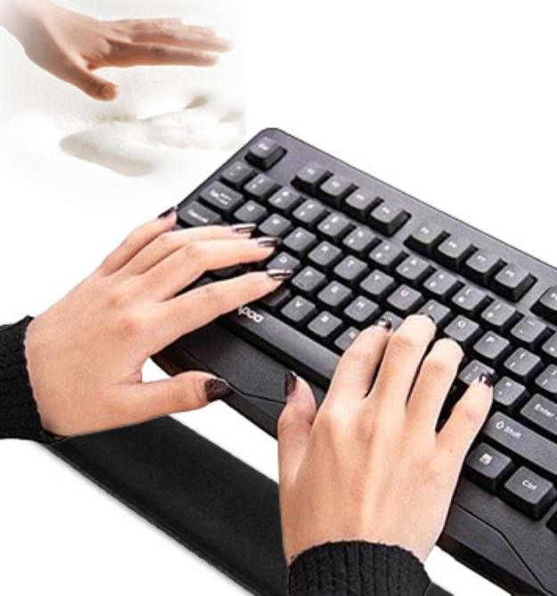 Picture 1 of DENTED/Dinged:Memory Foam Full-Sized Keyboard Wrist Rest(Dented Packaging)  