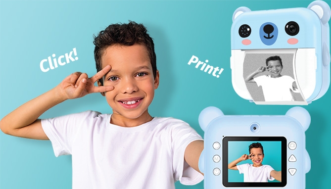 Picture 7 of DENTED/Dinged:Snapz Instant Print Digital Camera Kit with Stickers (Dented Packaging)        