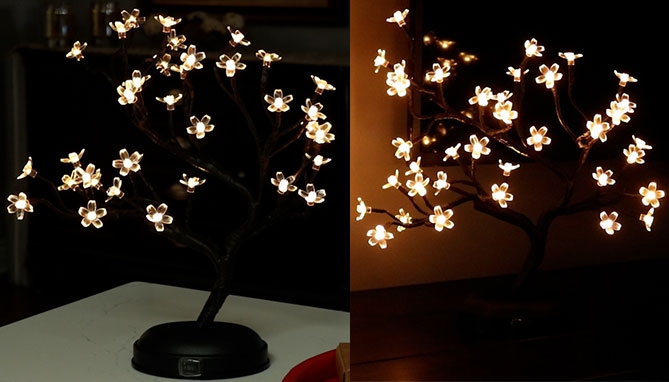 Picture 3 of 16” LED Bonsai Tree: Outdoor and Indoor Accent Lighting With Timer