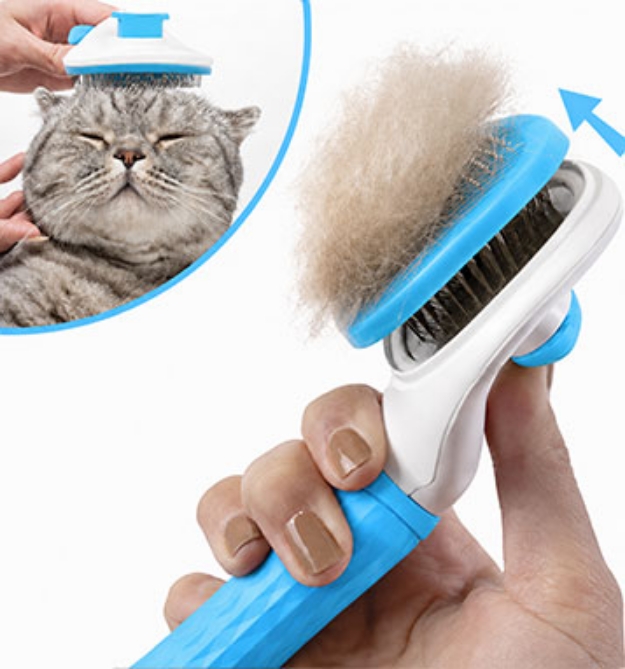 Picture 1 of Self-Cleaning Pet Brush