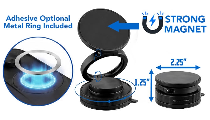 Picture 4 of 360 Magnetic Phone Mount for Vehicles and Tabletops