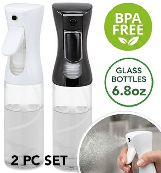Picture 1 of 2 Piece Fine Spray Bottle Set: BPA Free