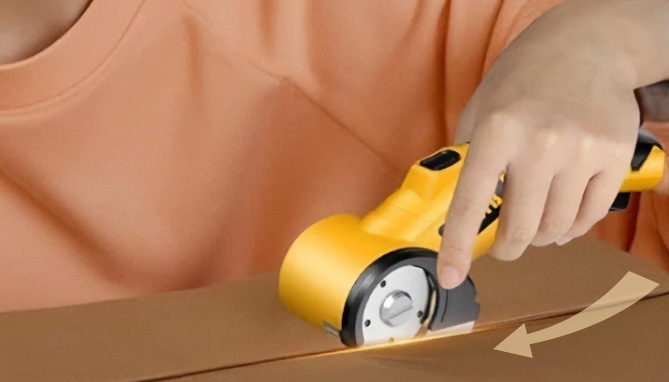 Picture 3 of Cordless Electric Scissors: Deluxe Rotary Cardboard Cutting Kit