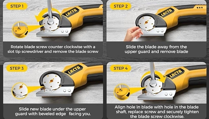 Picture 5 of Cordless Electric Scissors: Deluxe Rotary Cardboard Cutting Kit
