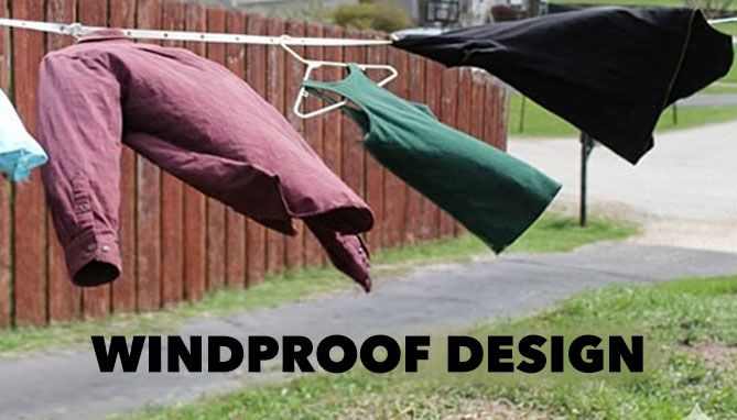 Picture 2 of Retractable Clothesline: Windproof Portable Laundry Strap