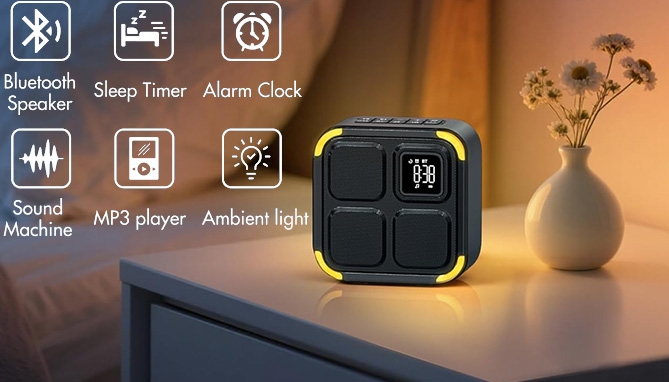 Picture 2 of Ultimate Sound Machine Wireless Speaker Alarm Clock