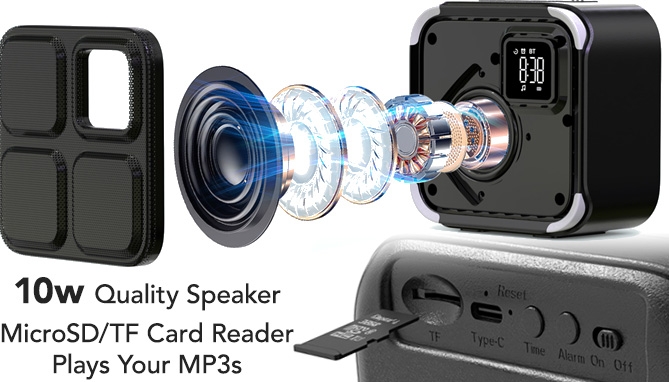 Picture 4 of Ultimate Sound Machine Wireless Speaker Alarm Clock
