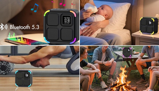 Picture 7 of Ultimate Sound Machine Wireless Speaker Alarm Clock