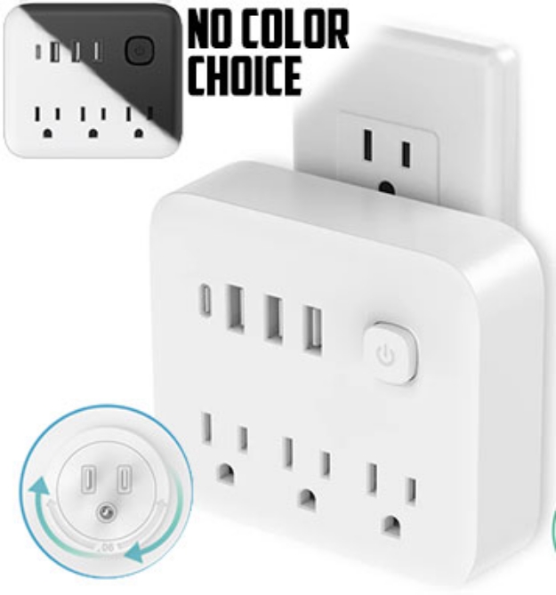 Picture 1 of Power Block With 3 USB Ports + 1 Type-C USB Port