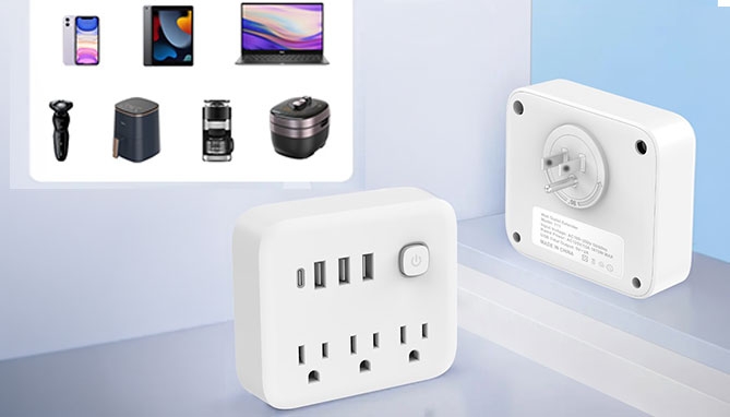 Picture 3 of Power Block With 3 USB Ports + 1 Type-C USB Port