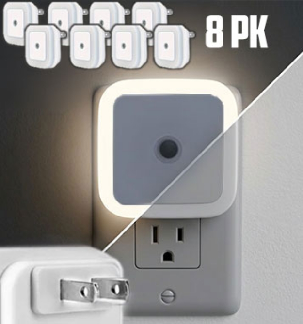 Picture 1 of Dusk Till Dawn LED Night Light - 8pk