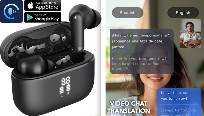 Picture 3 of Smart Translation True Wireless Earbuds with ANC Modes