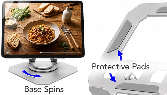 Picture 3 of Steel 360° Foldable Tablet Stand